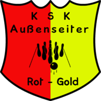 Logo KSK Außenseiter / Rot-Gold